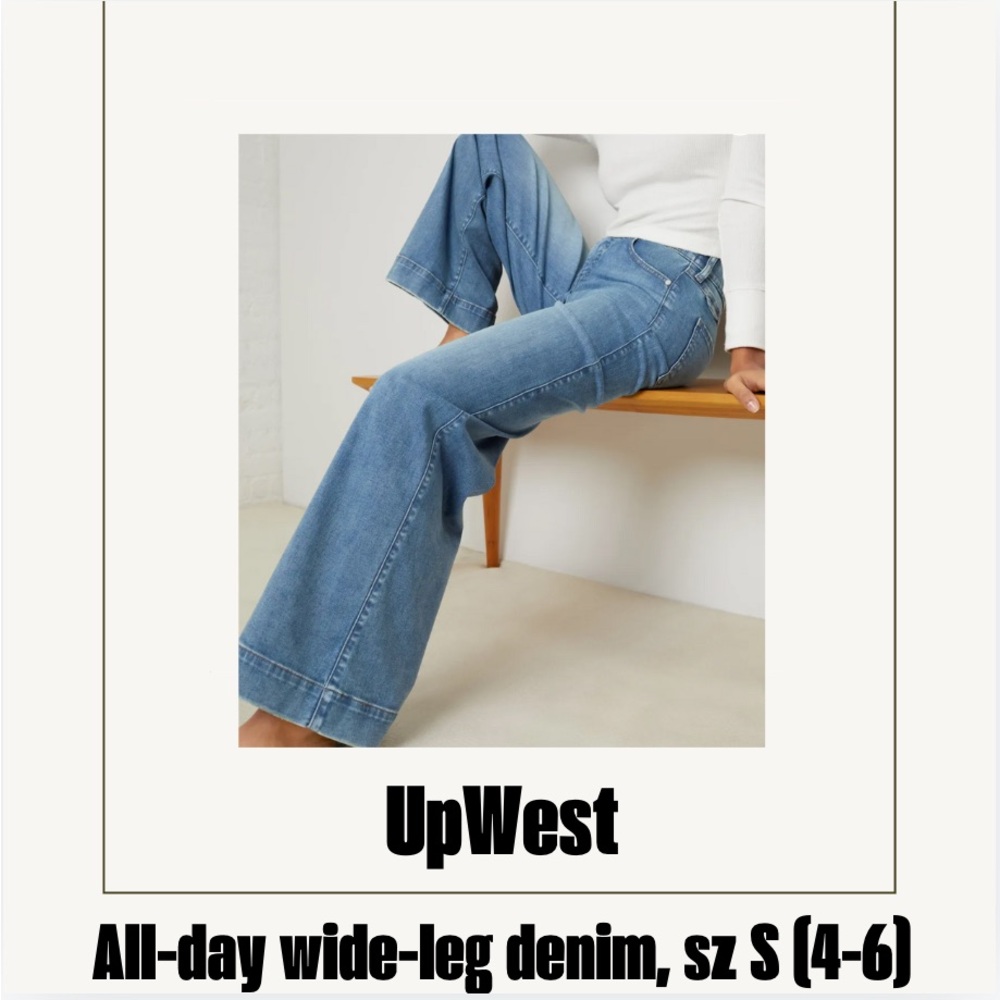 Like new UpWest All-Day Wide-Leg Denim - VALLEJO / S (4-6)